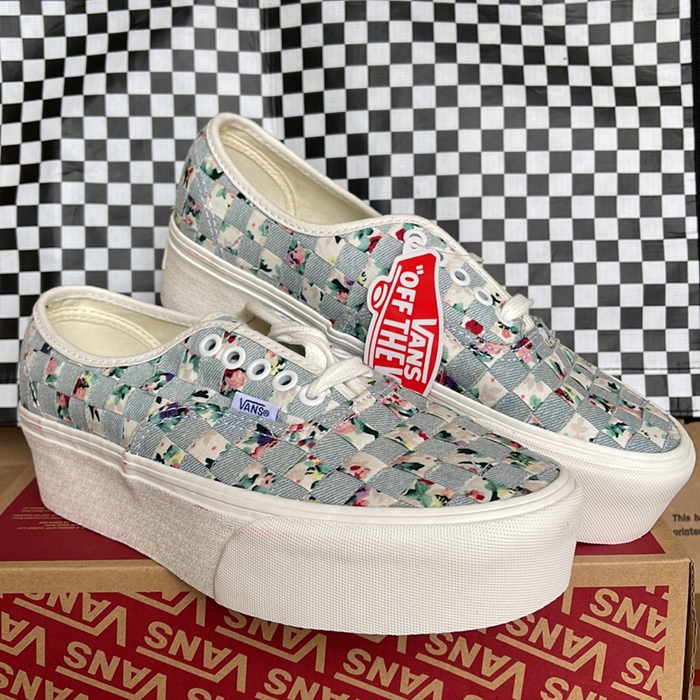 Vans Authentic Stacked Woven Floral/Multi Men’s sneakers-platforms - Picture 6 of 16